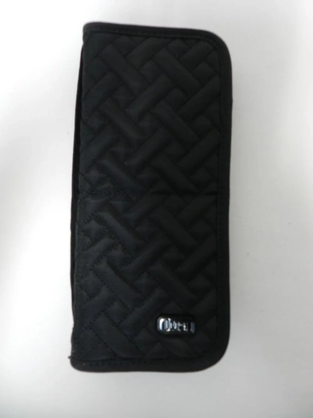 LUG Travel Sleeper Makeup brush holder zip around convertible black quilted NEW